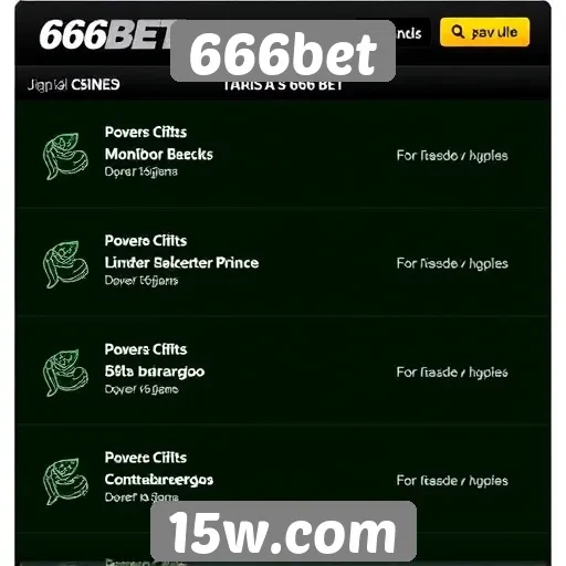 Análise das funcionalidades do site 666bet